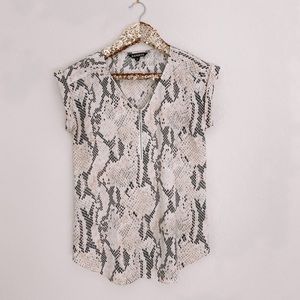 Express Gramercy Blouse in Snake print
